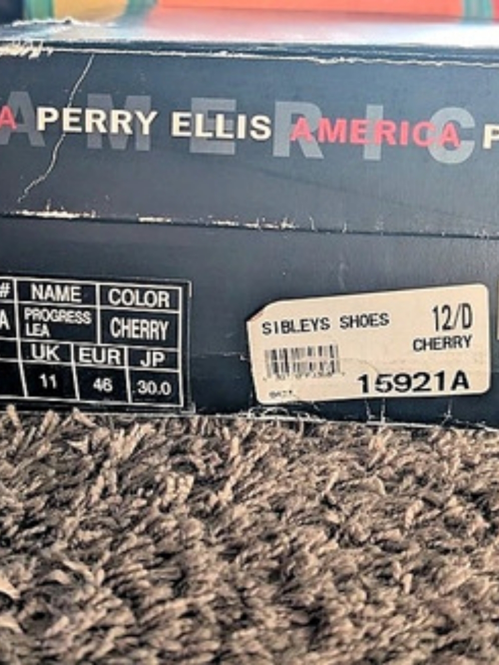 Perry Ellis 15921A Men's Burgundy Boots US 12 Like New